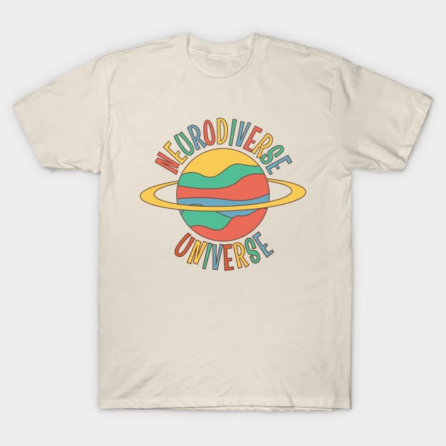 Vintage Autism Awareness, Neurodiverse Universe T-Shirt by WaBastian